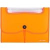 Teczka harmonijkowa z gumką 7-przegródek okno PVC RIO pomarańczowa 38127 ORANGE DELI